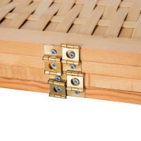 HomCom 6' 4-Panel Bamboo Screen Freestanding Room Divider(m-12)