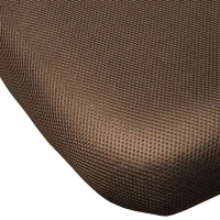HomCom Adjustable Mesh Mid Back Computer Desk Office Task Chair - Brown(m-7)