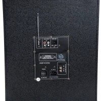 HomCom 37" Portable Remote Control Indoor Outdoor Bluetooth Capable Dual Speaker Stereo with Wheels(m-12)