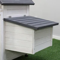 PawHut 48" Wood Outdoor Chicken Coop House with Nesting Box(m-13)