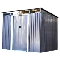 Outsunny 6.4' x 7.8' Steel Outdoor Garden Storage Shed Yard Tool House(m-1)