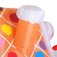 HomCom 5' 6 LED Outdoor Christmas Gingerbread House Inflatable(m-11)