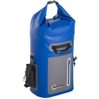 Outsunny 25 Quart Capacity Soft Sided Waterproof Insulated Backpack Cooler Bag - Blue(m-2)