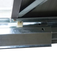 Outsunny 7' x 4' Outdoor Metal Garden Storage Shed with Sloped Roof - Gray/White(m-13)