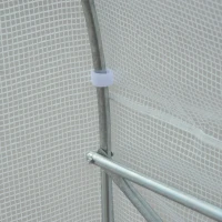 Outsunny 11' x 10' x 7' Outdoor Portable Walk-In Tunnel Greenhouse with Windows - White(m-9)