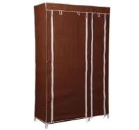 HomCom 42" Portable Home Clothes Closet Organizer w/ Shelves - Coffee(m-2)