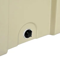 Outsunny 85 Quart Rotomolded Outdoor Portable Camping Cooler and Ice Chest Box(m-10)