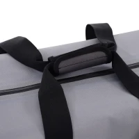 Outsunny 50 Quart Portable Insulated Waterproof Soft-Sided Cooler Picnic Tote Bag - Grey(m-13)