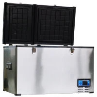 HomCom 12V/24V Portable Car Freezer Refrigerator Mini Fridge Cooler - 100 Liter(m-3)