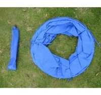 PawHut 16' Durable Lightweight Pet Fitness Training Dog Agility Tunnel with Chute and Carrying Bag(m-4)