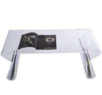 HomCom 38" Modern Acrylic Coffee Table(m-6)
