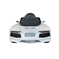 Lamborghini Aventador 6V Kids Electric Ride-On Car with MP3 and Remote Control - White(m-3)