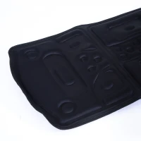 Soozier 66” Personal Heated Vibrating Flexible Full Body Massage Mat - Black(m-8)