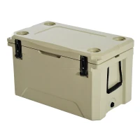 Outsunny 85 Quart Rotomolded Outdoor Portable Camping Cooler and Ice Chest Box(m-6)