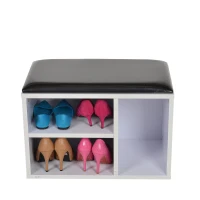 HomCom Shoe Storage Bench - White(m-1)