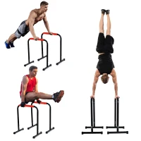 Soozier 29" Durable Versatile Parallete Dip Station Home Gym Indoor / Outdoor Bars Exercise Equipment(m-3)