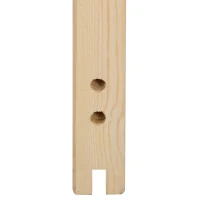 HOMCOM 7' H x 3' W Sturdy Sliding Barn Door, Unfinished Solid Spruce Wood Frame with Pre-Drilled Holes(m-9)