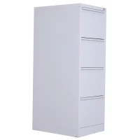 Vinsetto Metal 4 Drawer Vertical Locking Filing Cabinet - White(m-1)