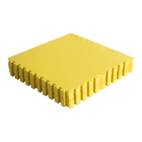 Soozier 72 sq ft Exercise Interlocking Protective Flooring - 24" x 24" x 3/8" Tiles - Yellow(m-2)