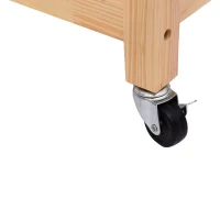 HomCom 44" Stainless Steel Top Rolling Kitchen Trolley Cart(m-8)