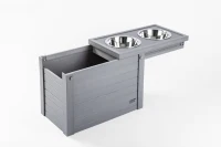 New Age Pet Piedmont Pantry Diner with Storage - Grey(m-3)