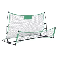 Soozier 2 in 1 Soccer Rebounder Net Portable Football Trainer Passing and Solo Skills(m-8)