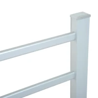 HomCom 6-Bar Bathroom Freestanding Aluminum Electric Heated Towel Warmer Drying Hanger Rack(m-8)