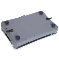 Soozier Fitness Standing Vibration Platform Machine with Resistance Bands(m-12)