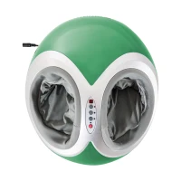 HomCom Personal Heated Multi Function Dual Foot Massager With Remote Control - Green(m-6)