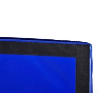 Soozier 10' L x 4' W x 2" H PU Leather Folding Gymnastics / Martial Arts Tumbling Mat - Blue(m-9)