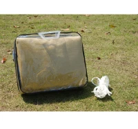 Outsunny 18' Triangle Outdoor Patio Portable Shade Canopy Sun Sail  - Sand(m-2)