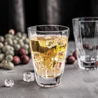 D.M. DESIGN-MASTER Highball Glasses - Stemless Glass for Wine, Martini, Champagne, Beer, Cocktail - No Lead Premium Hand-Blown Crystal Glass, 14.8 oz. - Set of 2(m-1)