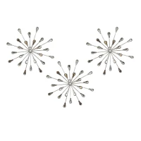 Stratton Set of 3 Acrylic Burst Wall Decor(m-1)