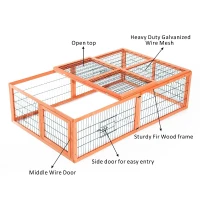 Pawhut 69" Wooden Outdoor Chicken / Rabbit Run(m-5)
