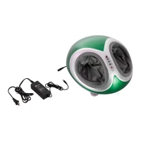 HomCom Personal Heated Multi Function Dual Foot Massager With Remote Control - Green(m-2)