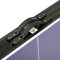 Aosom 5' Folding Indoor / Outdoor Table Tennis Table with Net and Paddle Sets(m-6)