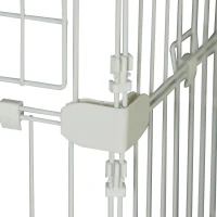 PawHut 48" Steel Wire Vertical Cat Pet Cage - White(m-9)