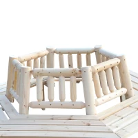 Outsunny 6 Seat Garden Fir Tree Wrap Bench(m-7)