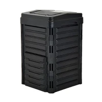Outsunny 300L Organic Waste Compost Bin - Black(m-1)