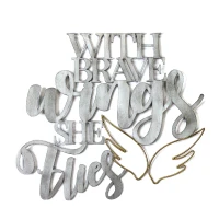 Stratton "With Brave Wings She Flies" Metal Word Art(m-1)