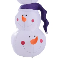 HOMCOM 9’ Outdoor Lawn Inflatable Inflatable Christmas Arch - Smiling Snowmen(m-8)