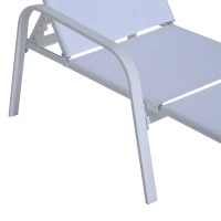Outsunny 5 Piece Metal Outdoor Patio Furniture Leisure Set - Cream White(m-10)