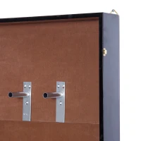 HomCom Wall Mounted Lockable Guitar Security Shadow Box Display Case - Black(m-8)