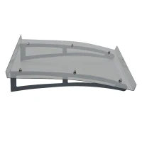 Outsunny 40" x 40" Acrylic Glass Front Door and Window Awning Canopy Kit - Clear(m-7)