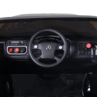Aosom 12V Mercedes-Benz Zetros Kids Ride On Car Off Road Truck with Remote Control - Black(m-11)