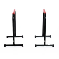 Soozier 29" Durable Versatile Parallete Dip Station Home Gym Indoor / Outdoor Bars Exercise Equipment(m-6)
