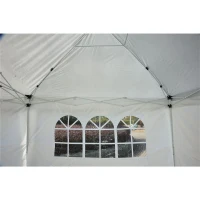 Outsunny 10' x 20' Easy Pop Up Canopy Party Tent with 4 Removable Sidewalls - White(m-4)