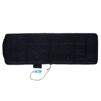Soozier 66” Personal Heated Vibrating Flexible Full Body Massage Mat - Black(m-1)