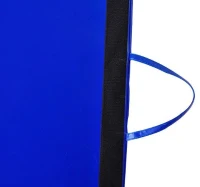 Soozier 10' L x 4' W x 2" H PU Leather Folding Gymnastics / Martial Arts Tumbling Mat - Blue(m-7)