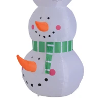HOMCOM 9’ Outdoor Lawn Inflatable Inflatable Christmas Arch - Smiling Snowmen(m-10)